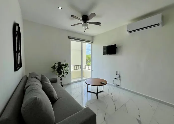 Comodo Y Hermoso Departamento Para 5 En Tulum Ir22
